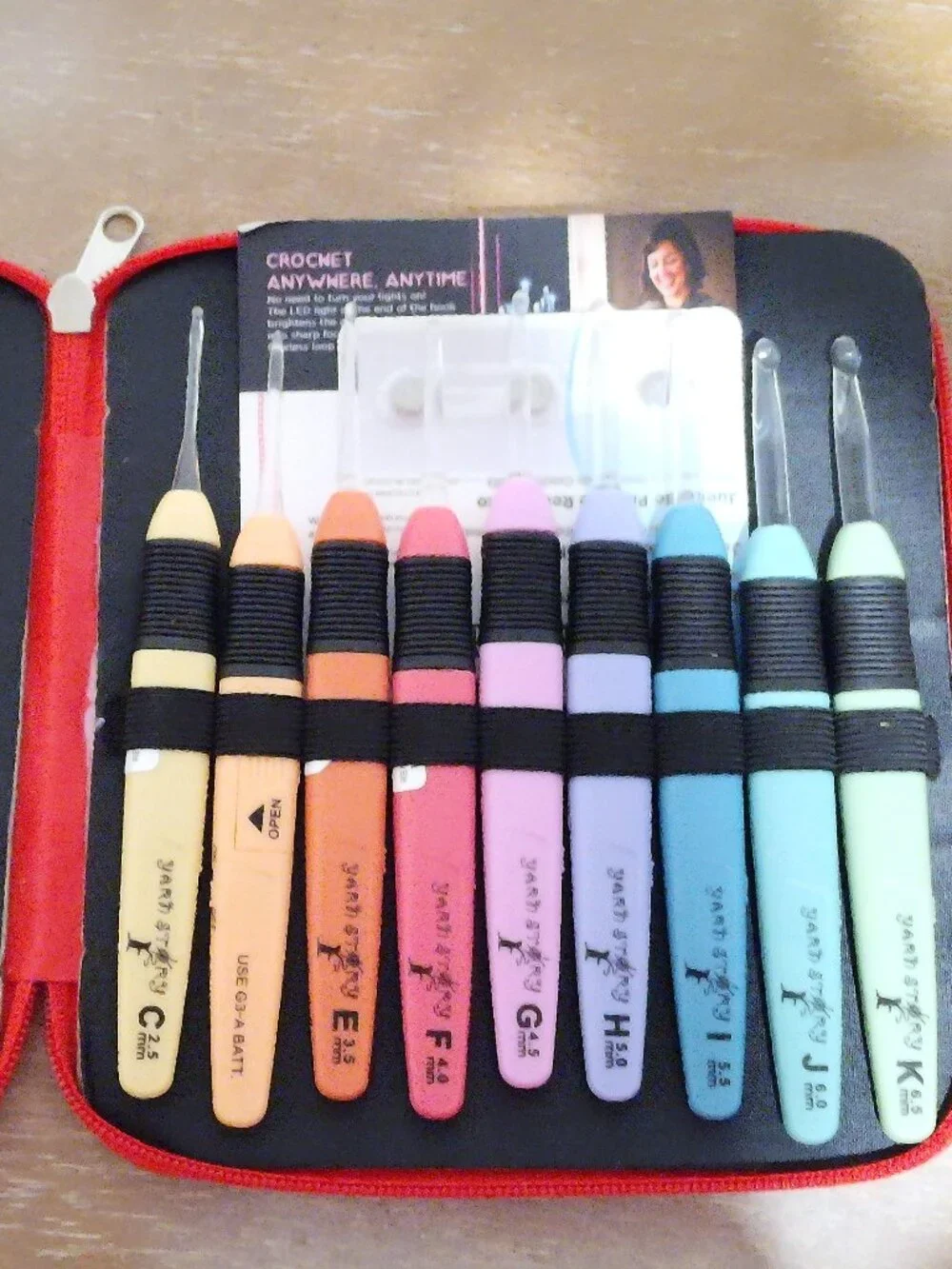 Yarn Story light up Crochet hooks